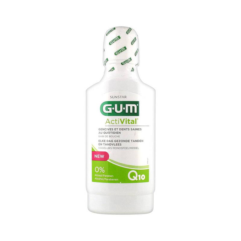Gum activital q10 mouthwash 0% alcohol 300ml, , medium image number null