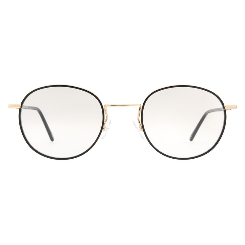 Black metal glasses (frames)-null