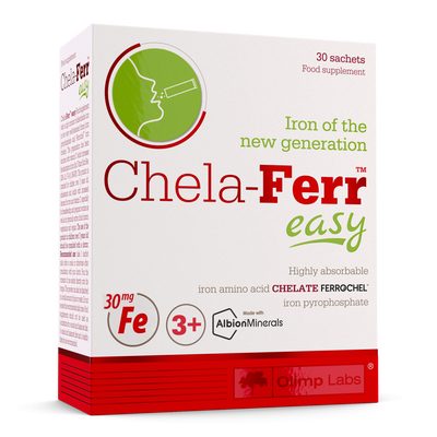 Olimp labs chela-ferr easy, highly absorbable iron amiono acid, 30 sachets, , medium