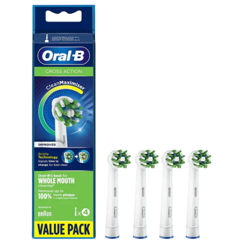 Oral b cross action, refills, 4, , medium image number null