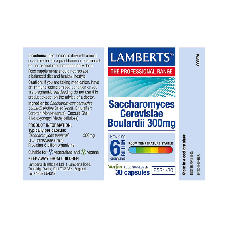 Product image: Lamberts saccharomyces cerevisiae boulardii 300mg (30 caps), , medium-null