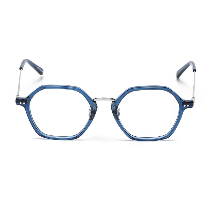 Blue stainless steel glasses (frames)-null