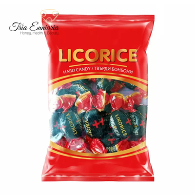 Hard candy, 110 g, licorice, , medium