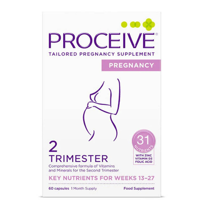 Proceive- pregnancy trimester 2 caps 60  13-27weeks, , medium