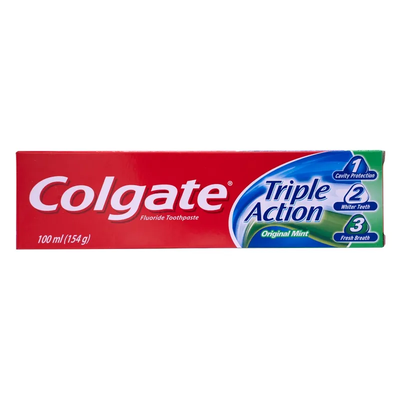 Colgate triple action toothpaste 100ml, , medium