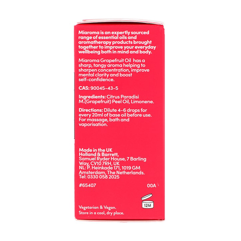 Miaroma grapefruit pure essential oil 10ml-null