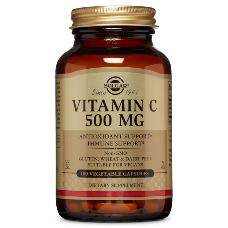 Solgar vitamin c 500mg x 100 capsule - antioxidant & immune support, , medium image number null