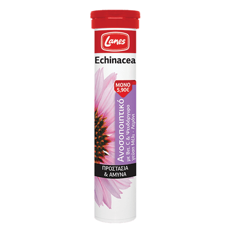 Lanes echinacea, supports immune system. 20effervescent tablets with honey& lemon flavor, , medium-null