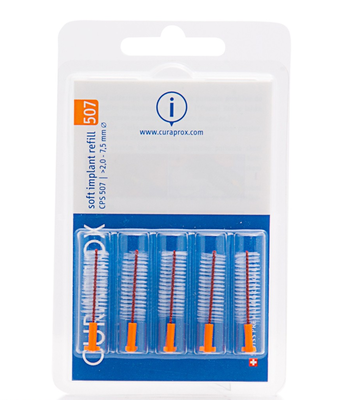 Curaprox - soft implant cps 507 brushes, 5 x 7.5mm, , medium