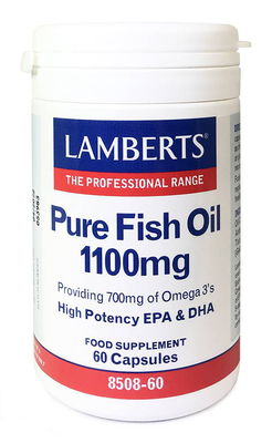 Lamberts pure fish oil 1100mg x 60 capsules, , medium