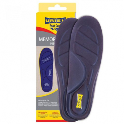 Uriel foot care memory foam insoles no 376 size 38-40, , medium