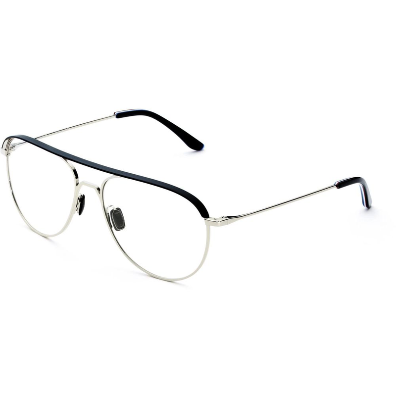 Gray stainless steel glasses (frames)-null