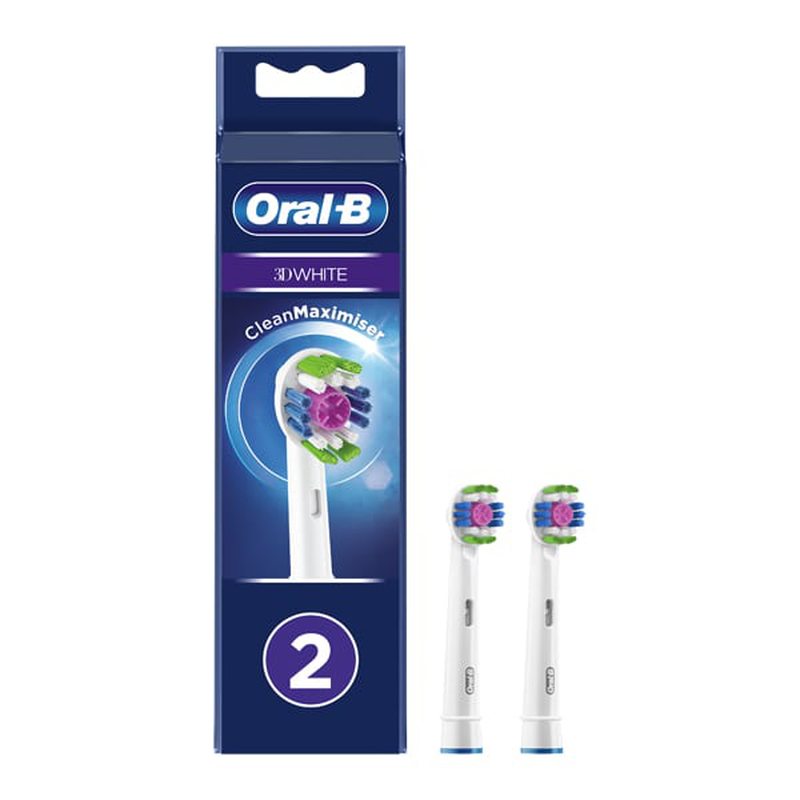 Oral-b | 3d white clean maximiser | &alpha;&nu;&tau;&alpha;&lambda;&lambda;&alpha;&kappa;&tau;&iota;&kappa;έ&sigmaf; &kappa;&epsilon;&phi;&alpha;&lambda;έ&sigmaf; &gamma;&iota;&alpha; &eta;&lambda;&epsilon;&kappa;&tau;&rho;&iota;&kappa;ή &omicron;&delta;&omicron;&nu;&tau;ό&beta;&omicron;&upsilon;&rho;&tau;&sigma;&alpha; | 2 &tau;&epsilon;&mu;ά&chi;&iota;&alpha;, , medium-null