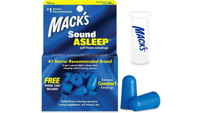 Macks earplugs sound asleep 12 pairs with free travel case, , medium