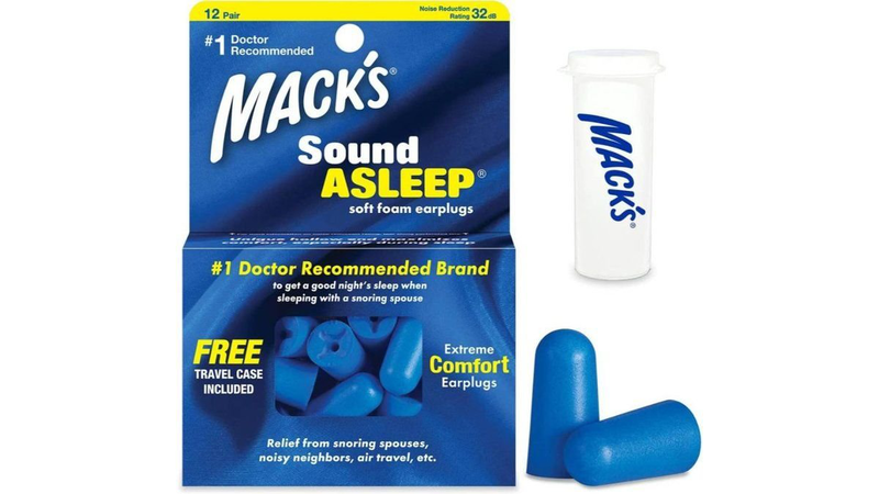 Macks earplugs sound asleep 12 pairs with free travel case, , medium-null