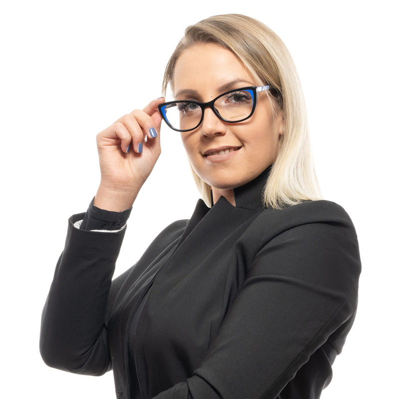 Black plastic glasses (frames)-null