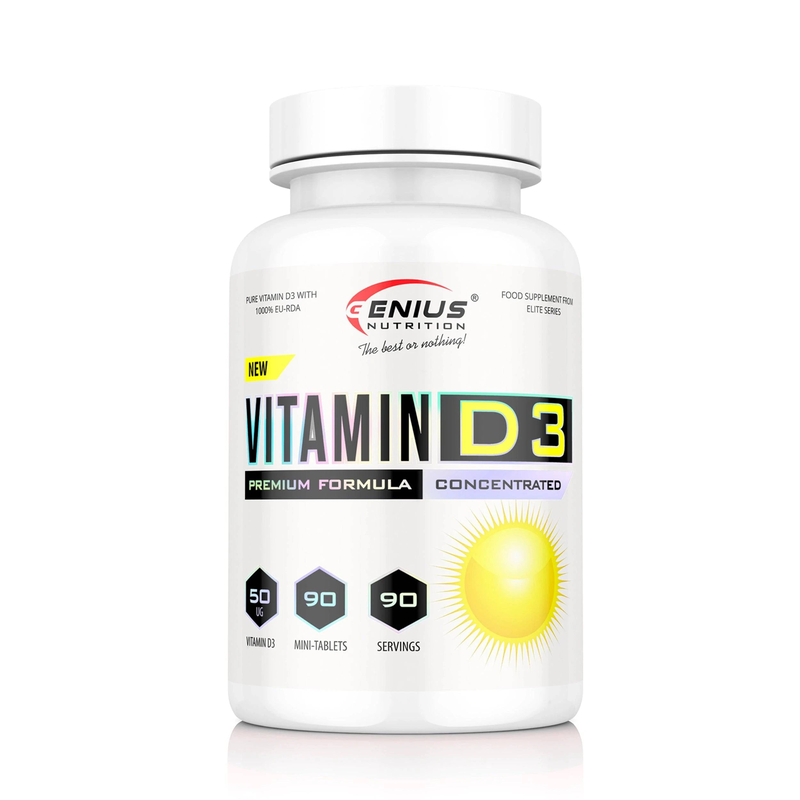 Vitamin d3 90tabs/90 serv, Genius nutrition, , medium-null