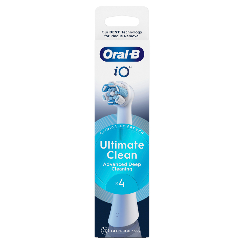 Oral-b io ultimate clean replacement heads 4pcs - white, , medium-null