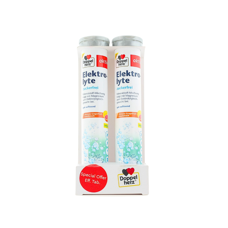 Product image: Doppelherz elektrolyte + mg 15 effervescent tablets 1+1, , medium-null