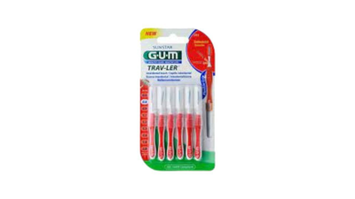 Gum trav-ler interdental brush (1314) μεσοδόντιο βουρτσάκι 0.8mm κόκκινο, 6τεμ, , medium