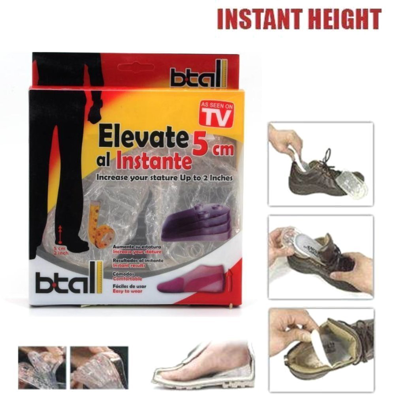 Product image: Btall πάτοι παπουτσιών σιλικόνης για άυξηση ύψους elevate al instante 5cm 10τμχ, , medium-null