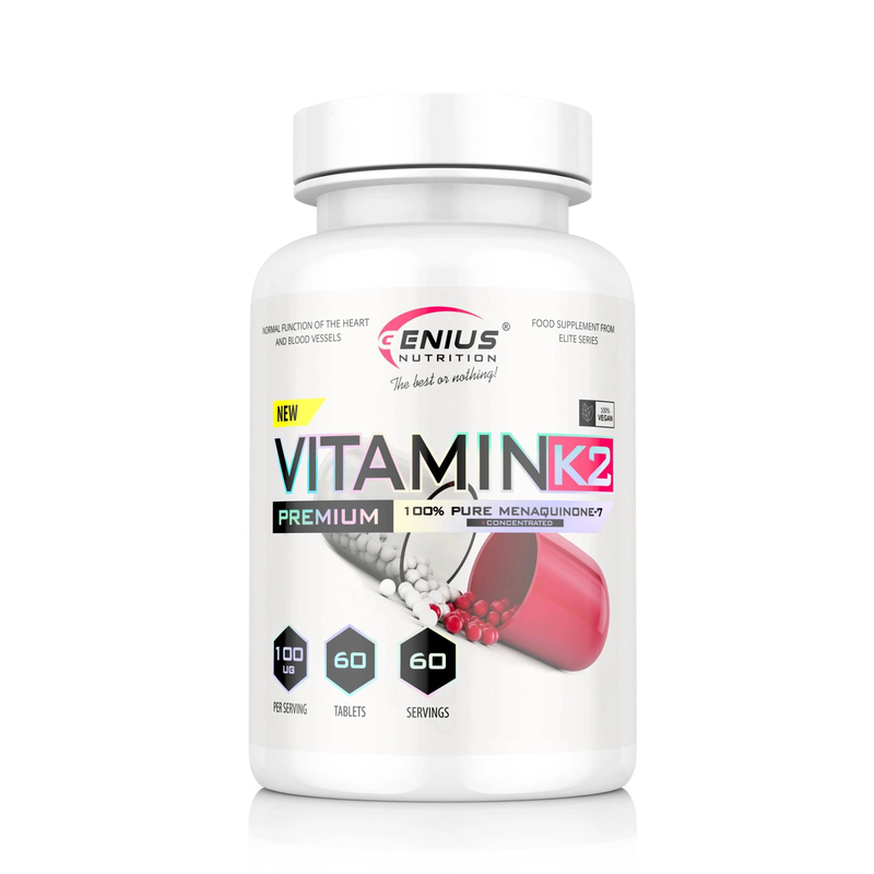 Vitamin k2 60 tabs/60 serv, Genius nutrition, , medium-null