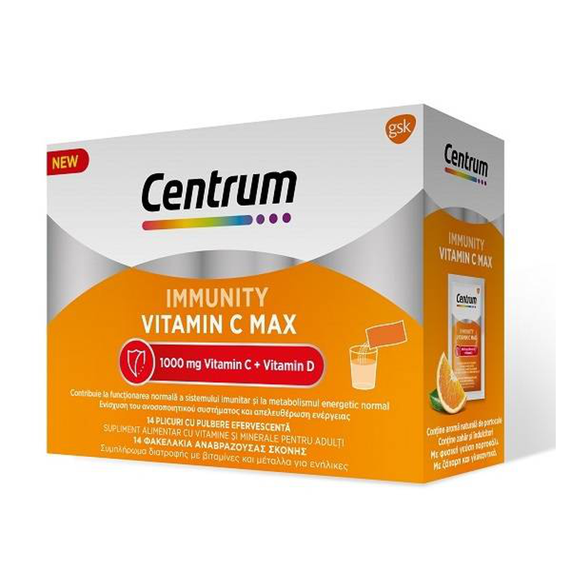 Centrum immunity vitamin c max 14 sachets, , medium image number null