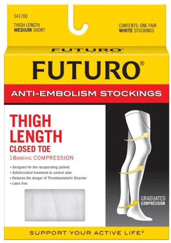 Futuro thigh length medium size 18mm/hg	- 2 stockings, , medium-null