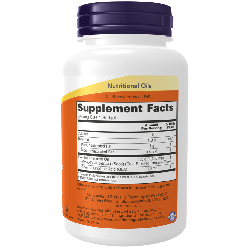 Product image: Now foods - super primrose oil 1300mg x 120 softgels, , medium-null