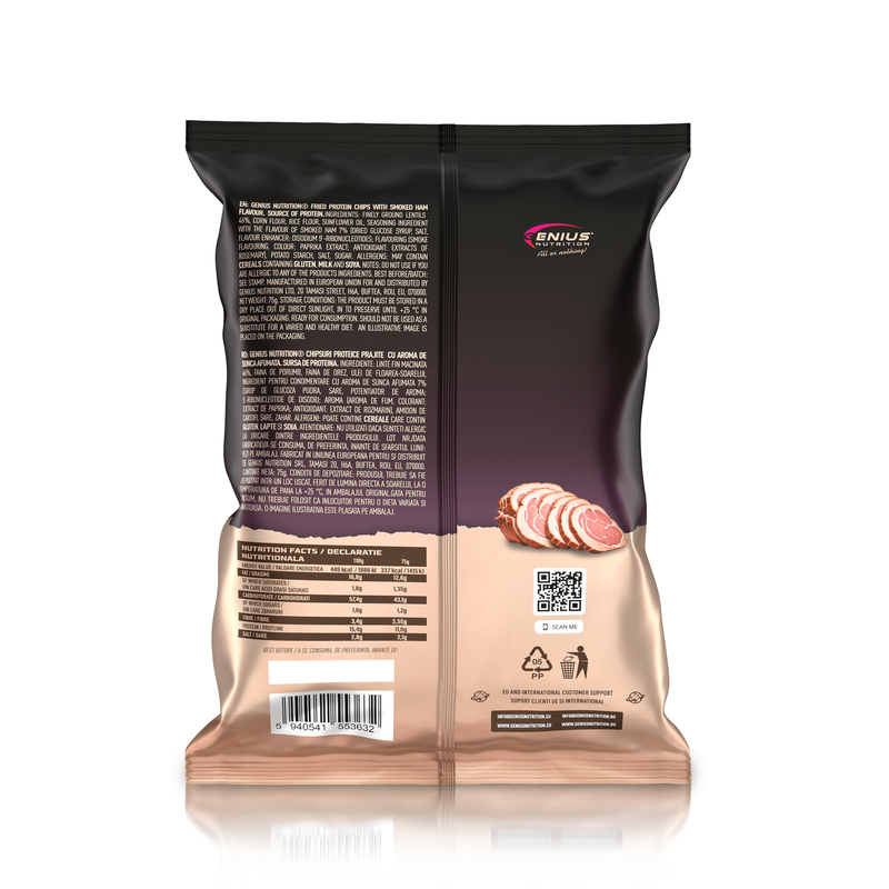 Protein chips 75G, Genius nutrition, , medium-null