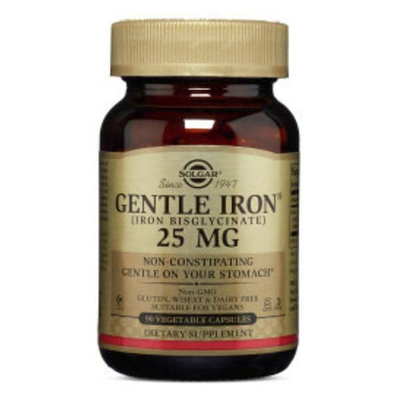 Solgar Gentle iron, vegetable capsules, 90 x 20mg, , medium