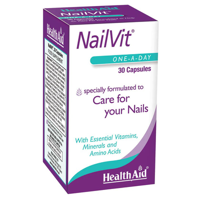 Health aid nailvit x 30 capsules - specially formulated to care for your nails