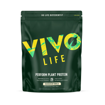 Large perform raw plant protein & bcaa - vivo life, , medium