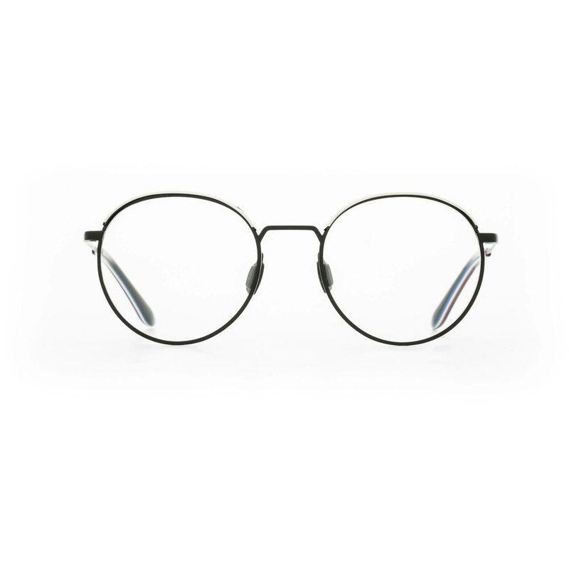 Black stainless steel glasses (frames)-null