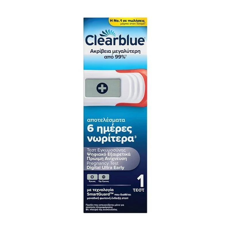 Clearblue ψηφιακό τεστ εγκυμοσύνης πρώιμης ανίχνευσης 1 τμχ, , medium-null