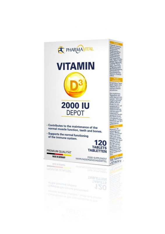 Pharmavital vitamin d3 depot, tablets, 120 x 2000iu, , medium-null