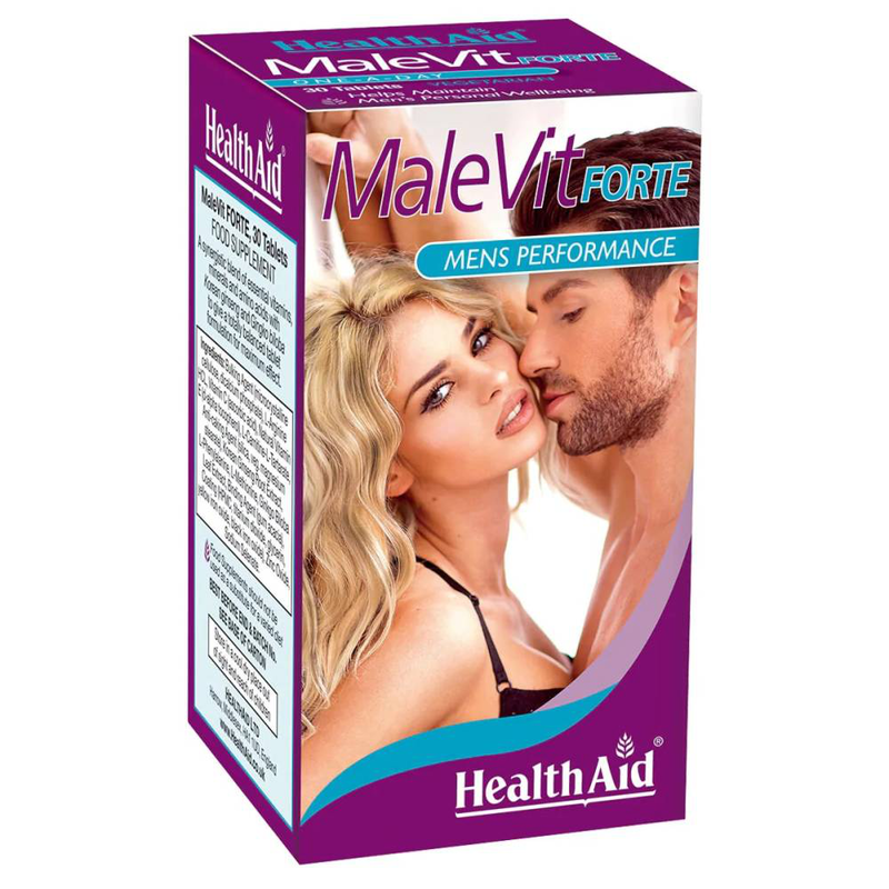 Health aid malevit forte x 30 tablets - men's performance, , medium-null