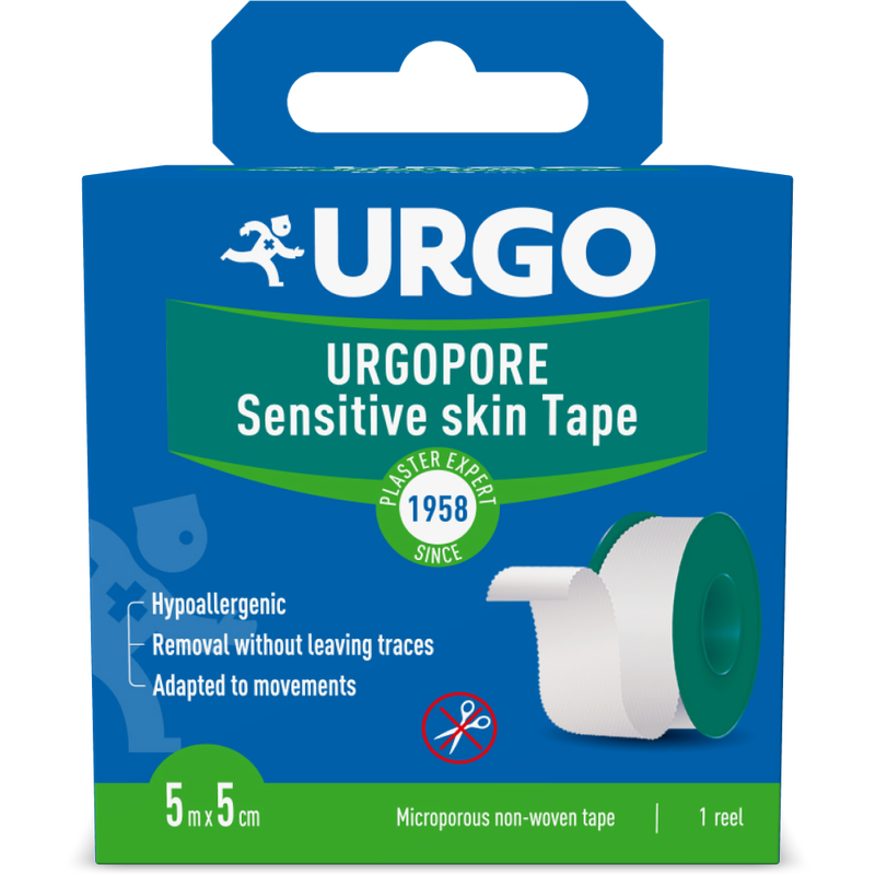 Urgopore sensitive skin tape 5m x 5cm, , medium-null