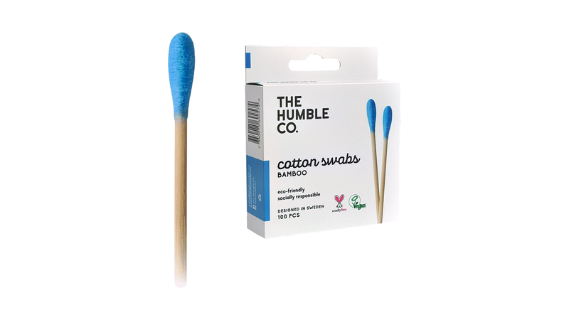 The humble co. Cotton swabs - blue 100pcs, , medium-null