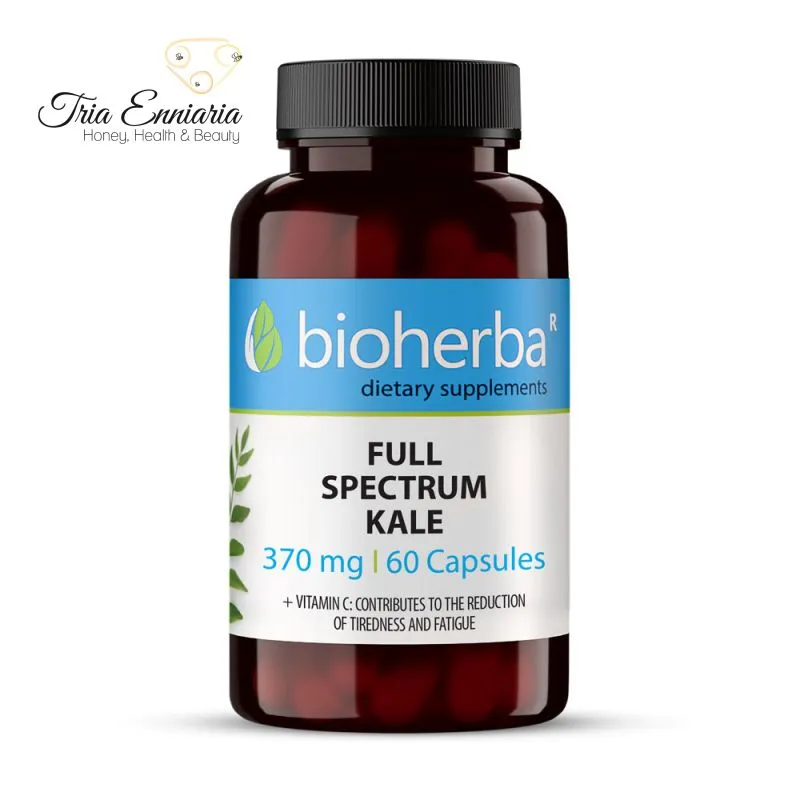 Full spectrum kale, 370 mg, 60 capsules, bioherba, , medium-null