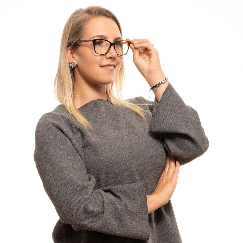 Brown plastic glasses (frames)-null