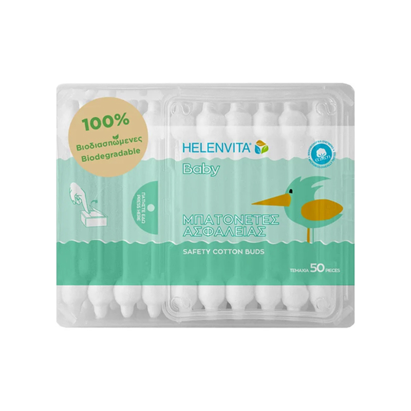Helenvita baby cotton buds &mu;&pi;&alpha;&tau;&omicron;&nu;έ&tau;&epsilon;&sigmaf; &alpha;&sigma;&phi;&alpha;&lambda;&epsilon;ί&alpha;&sigmaf; 50 &tau;&mu;&chi;, , medium-null