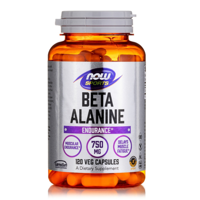 Now foods, sports, beta-alanine, endurance, 750 mg, 120 veg capsules, , medium