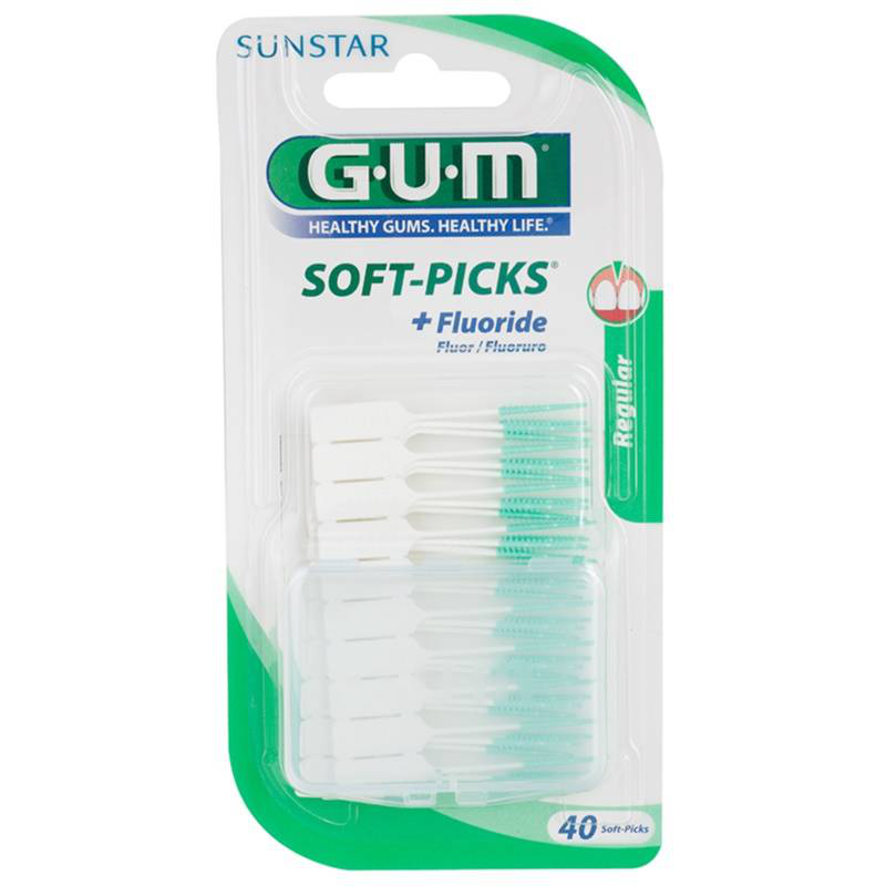 Product image: Gum soft-picks with fluoride regular 632 40s, , medium-null