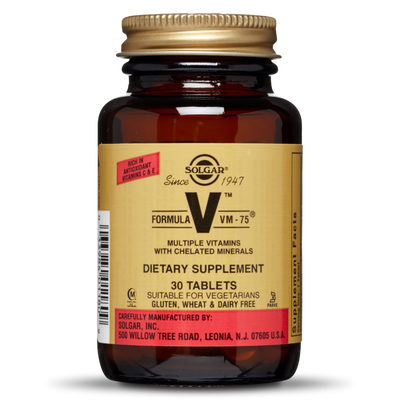 Solgar formula vm-75 multiple vitamins with chelated minerals x 30 tablets, , medium