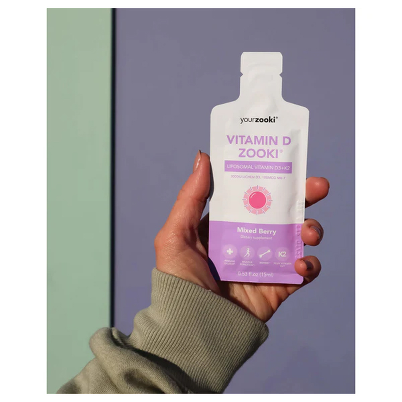 Product image: Zooki vitamin d mixed berry 14x15ml sachets, , medium-null