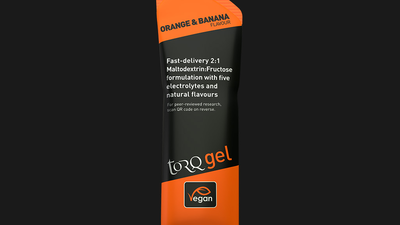 Torq carbs and electrolytes gel orange & banana