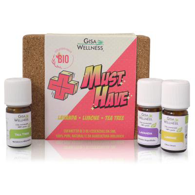 Gisa wellness - must have - organic essential oils kit - lavender - lemon - tea tree, , medium