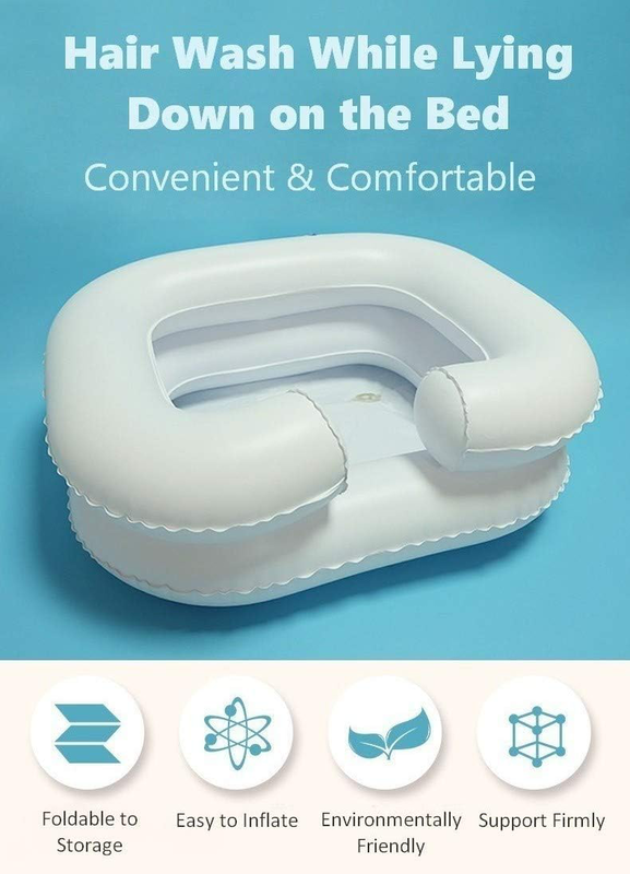 Inflatable portable bed shampoo hair washing, , medium-null