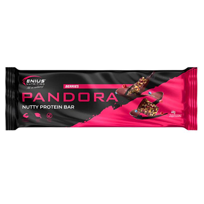 Pandora nutty protein bar 40g (berries), Genius nutrition, , medium